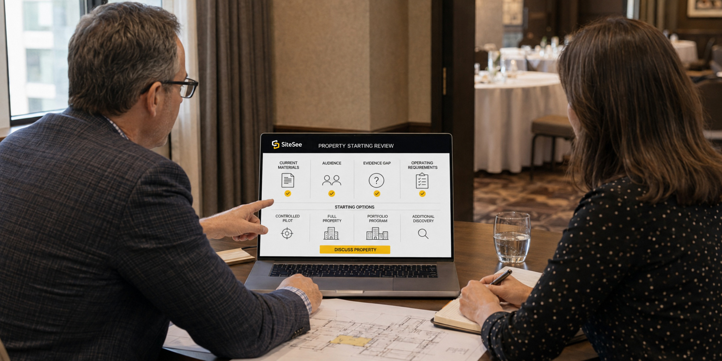 SiteSee property Starting Review Over Shoulder