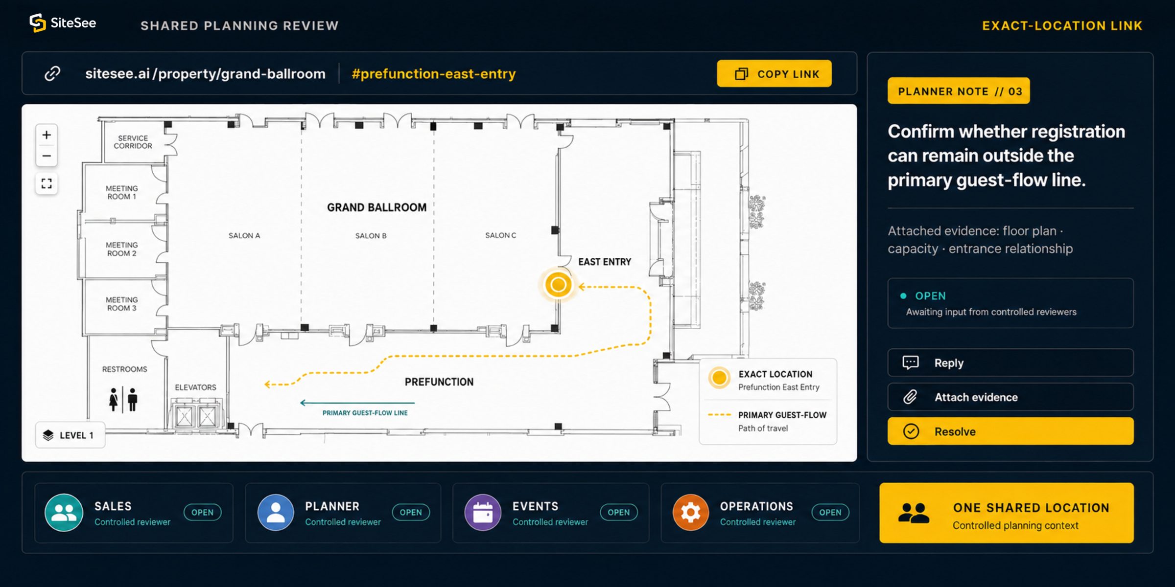 SiteSee shared Planning Review Direct Interface