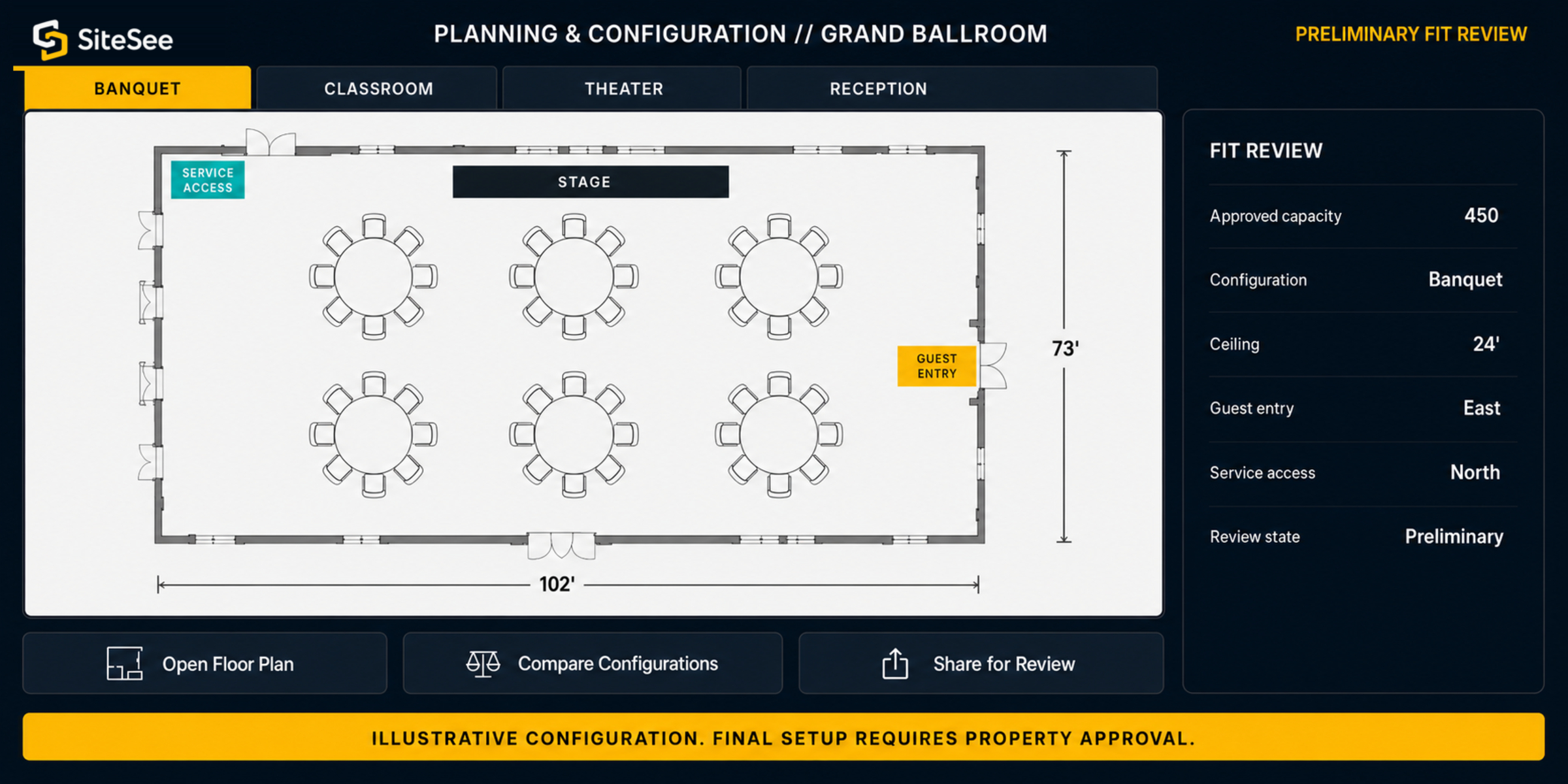 SiteSee planning Configuration Direct Interface