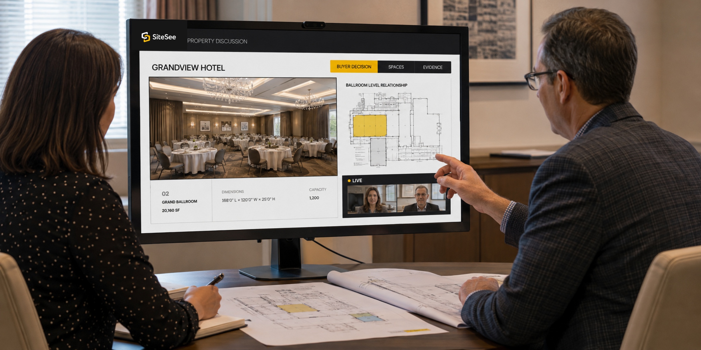 SiteSee property Discussion Over Shoulder