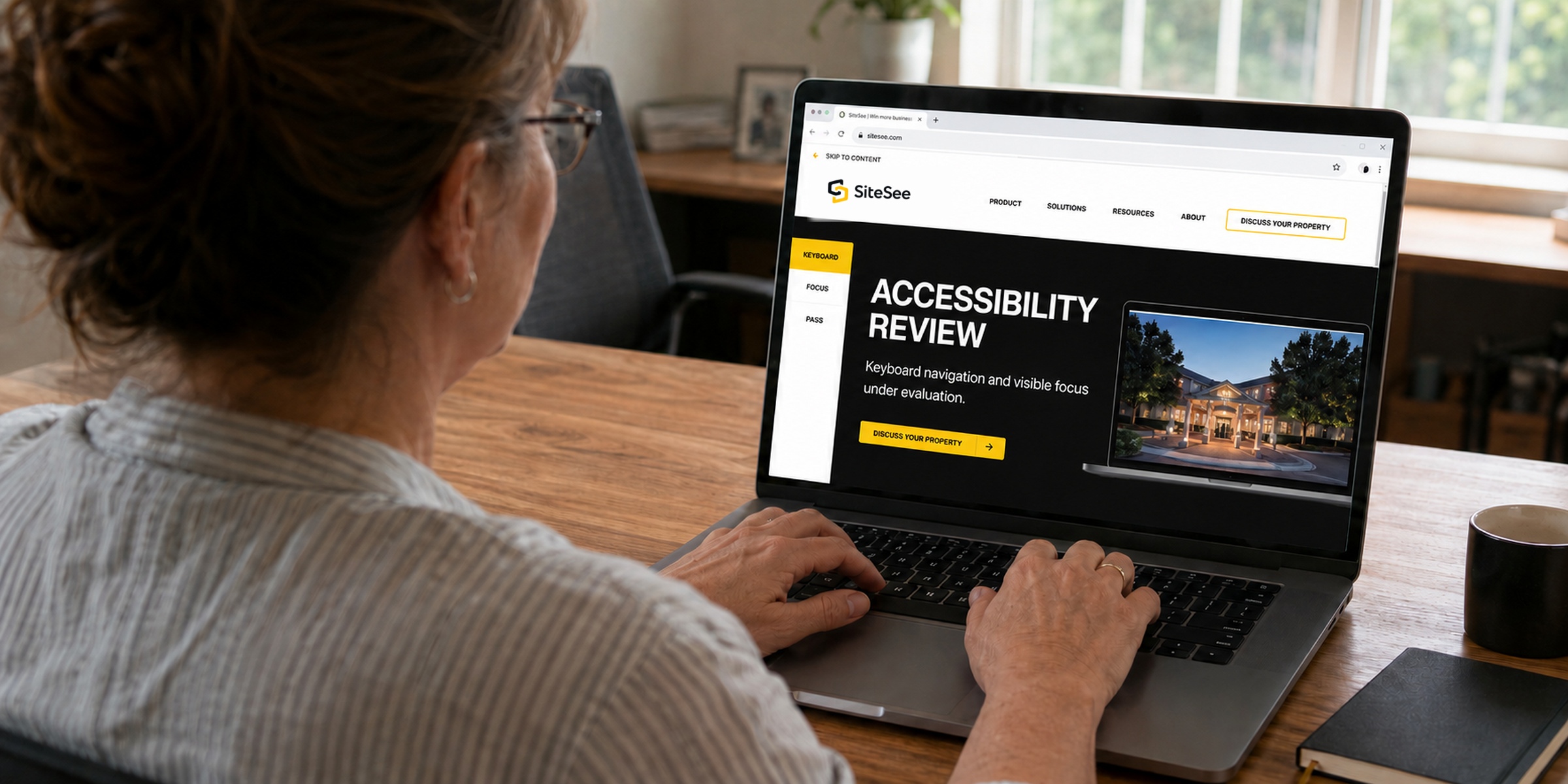SiteSee keyboard Focus Review Over Shoulder