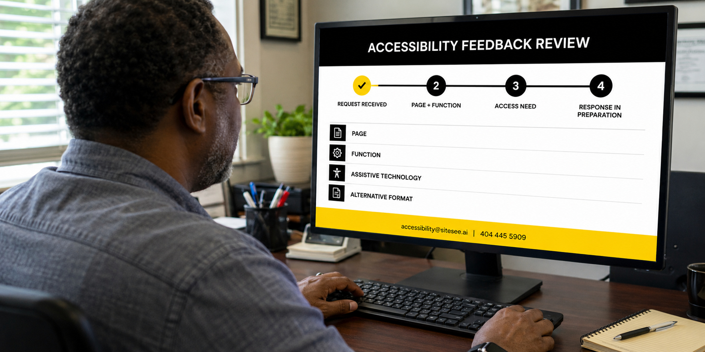 SiteSee feedback Alternative Access Over Shoulder